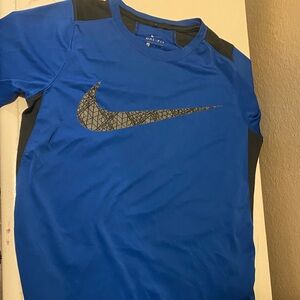 Nike Kids Blue and Black Shirt